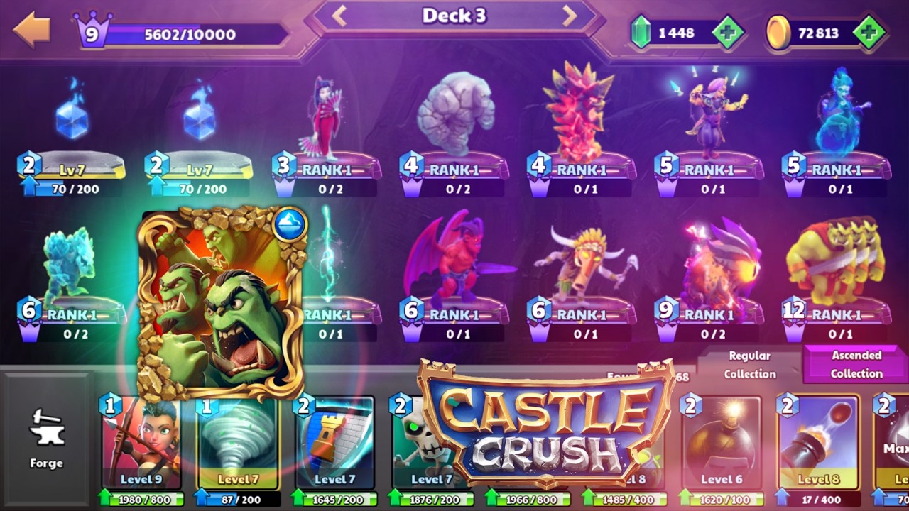 NFT Card Gameplay Highlights 🔥||castle crush | Lord Hitesh🔥