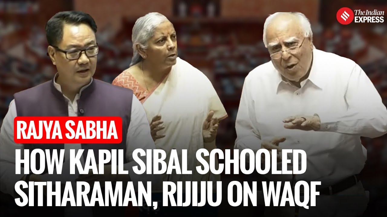 When Kapil Sibal Gave Waqf Lessons To Nirmala Sitharaman, Kiren Rijiju | Parliament Session