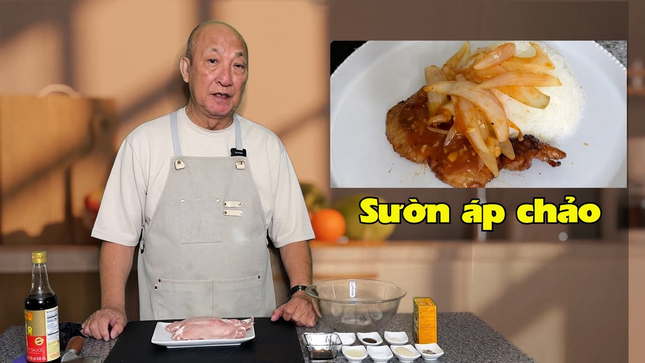 Sườn áp chảo, ngon và lạ miệng