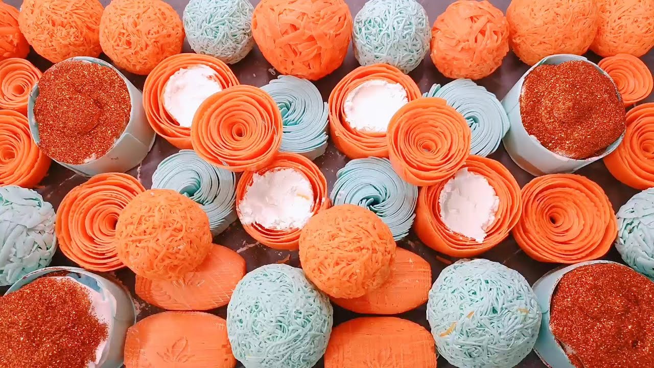 💙🧡SOAP ASMR || SOAP CRUSHING || SOAP+FOAM || SOAP BALLS || STARCH BOXES || GLITTER || SOAP SOUNDS💙