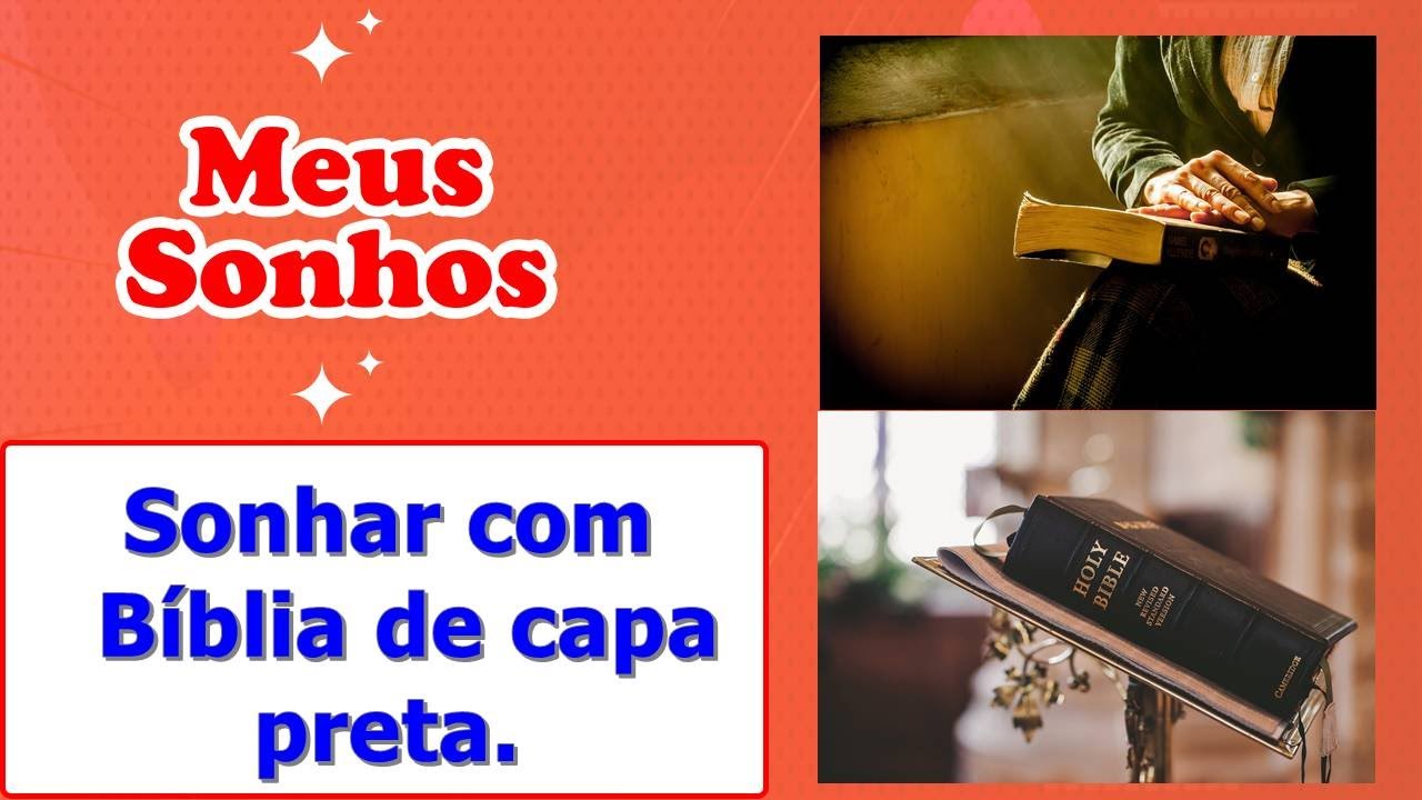 Sonhar com B&iacute;blia de capa preta