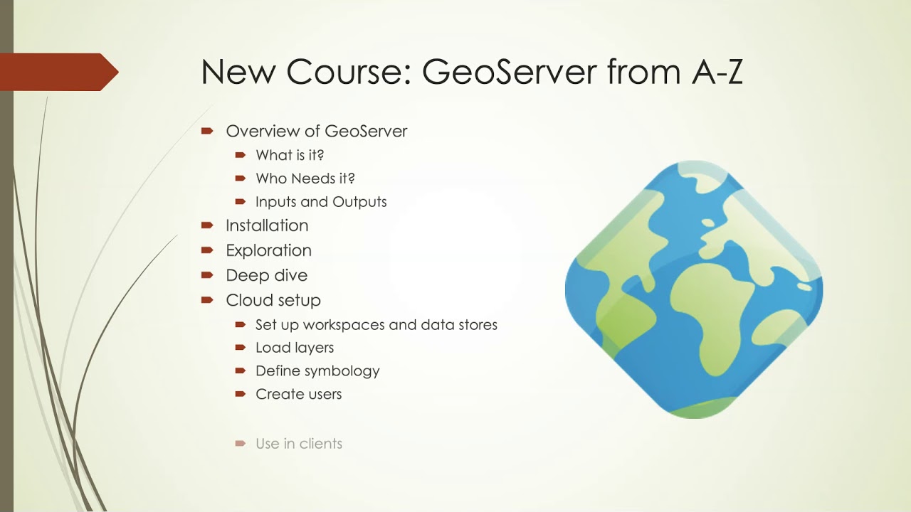 New Course: GeoServer from A-Z