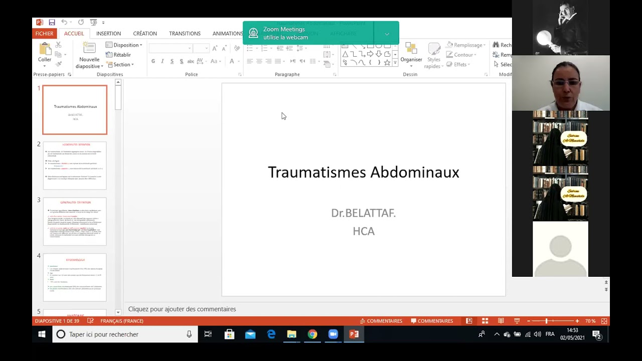 #Gastro 37.Traumatisme abdominau   Pr Ammamra