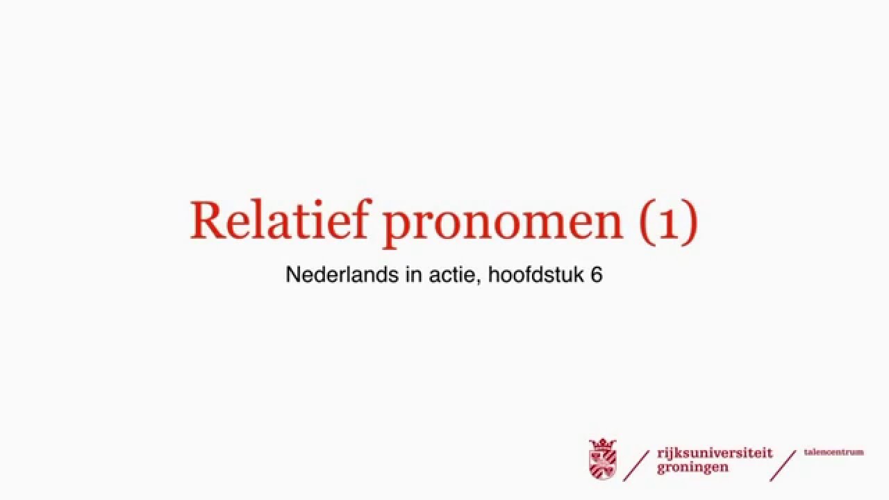 relatief pronomen (1)