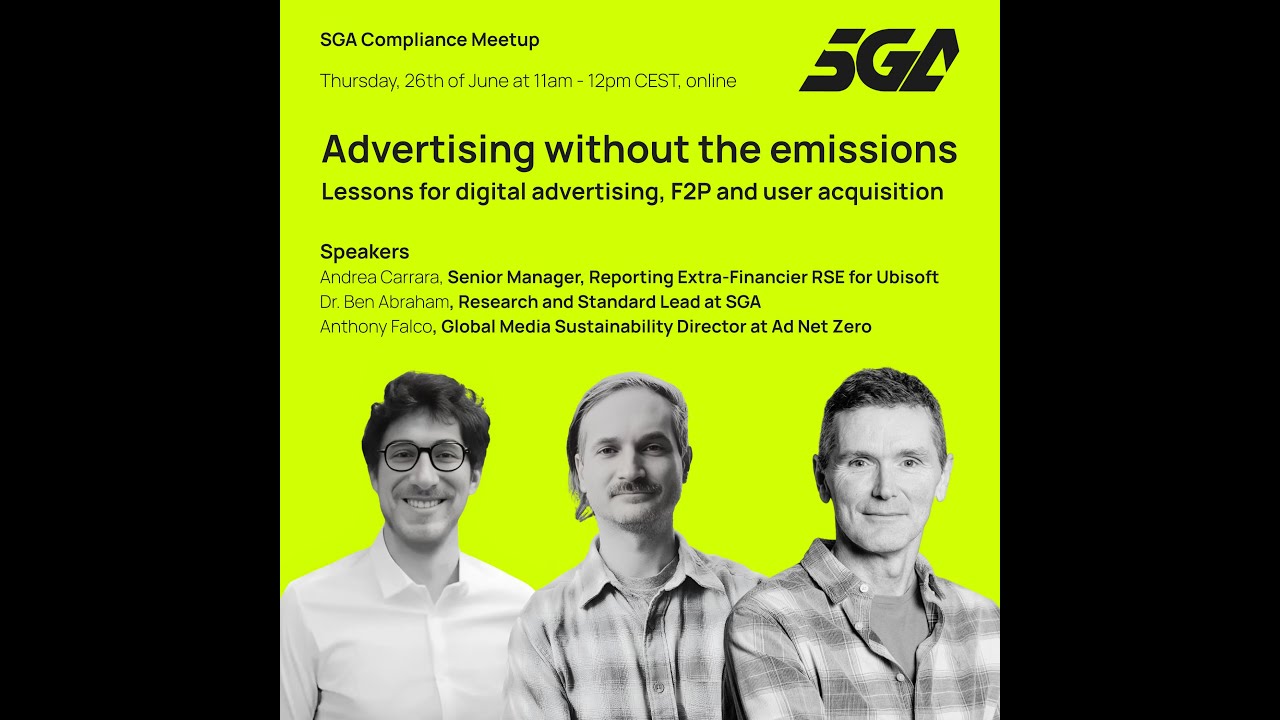 Advertising without the emissions: lessons for digital advertising, F2P and user acquisition