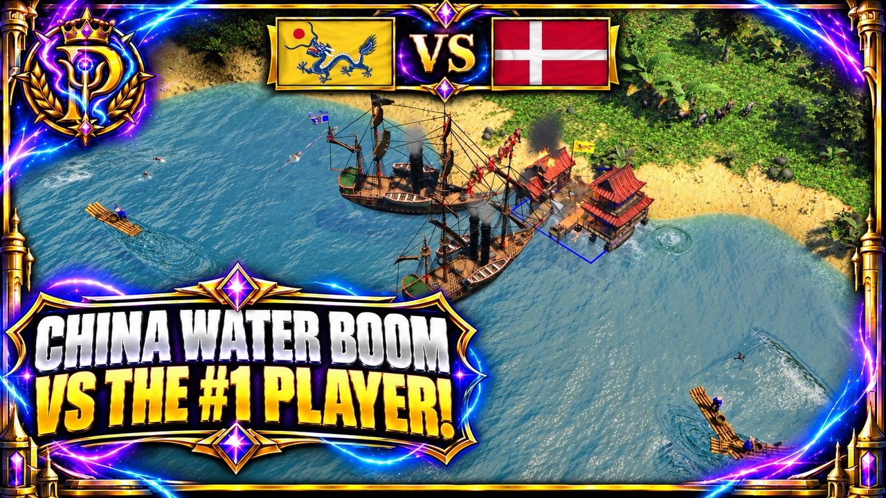 AOE3 - I TRIED THE RAREST CHINA BUILD VS THE #1 PLAYER!!!