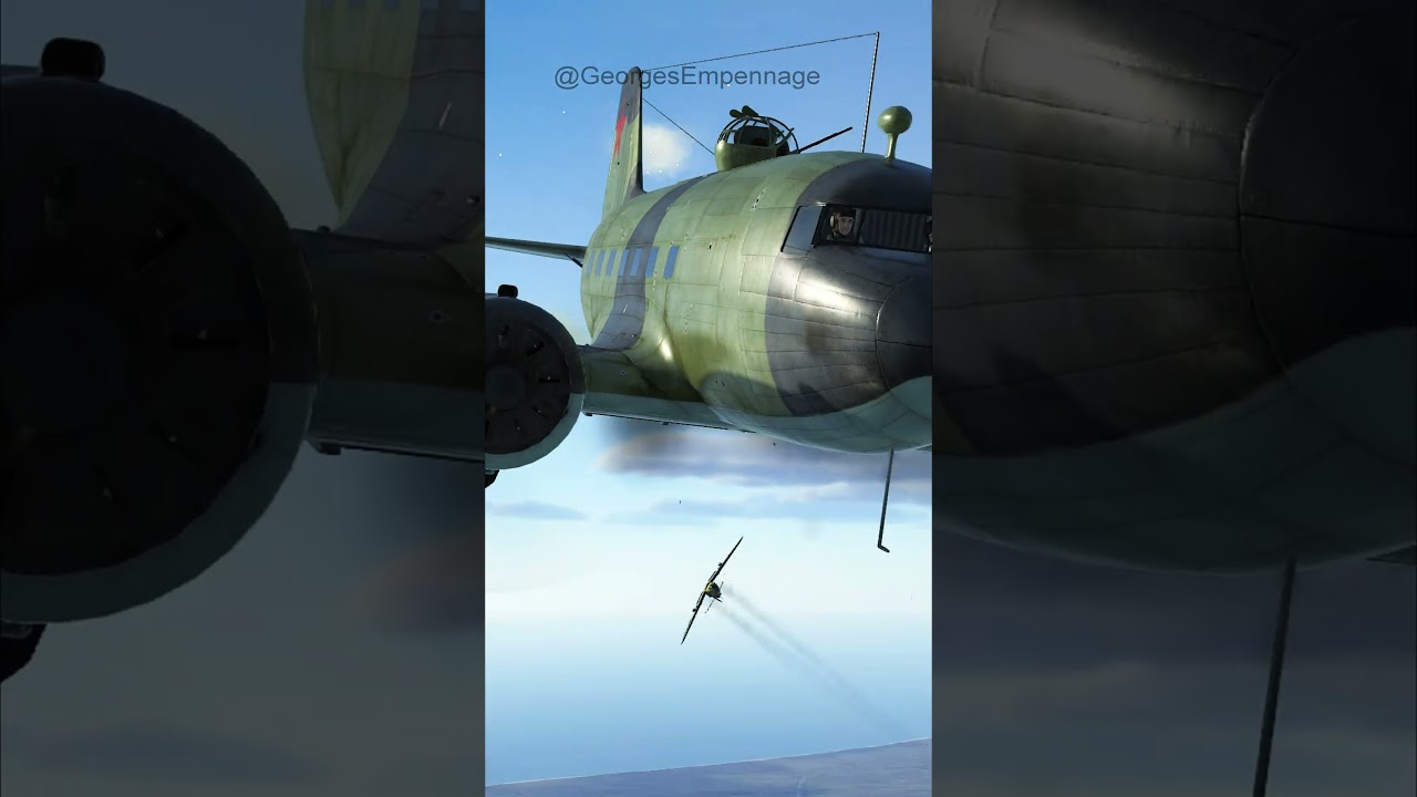 Supply drop: The  Lisunov Li-2 and the Messerschmitt Bf 109 G6  were adversaries in WW2