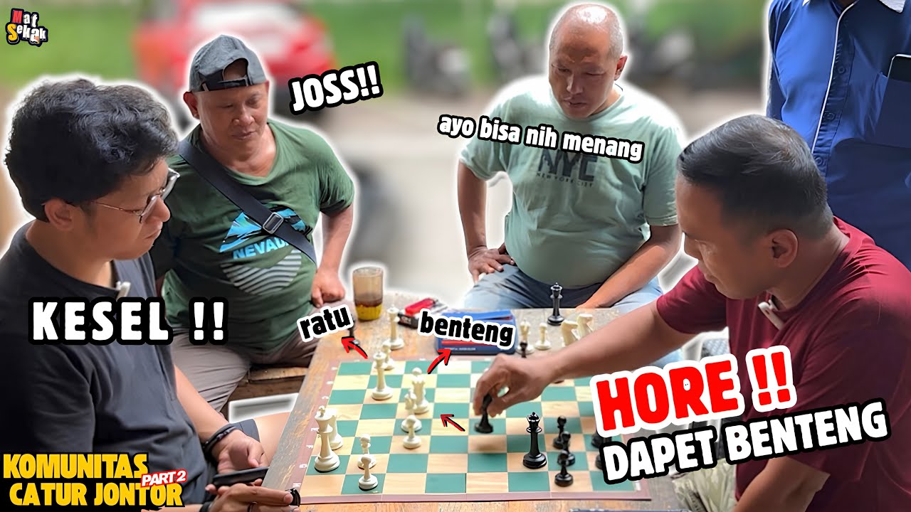 SENGIT!! SALING ADU SERANGAN LAWAN PENANTANG KEDUA KOMUNITAS CATUR JONTOR