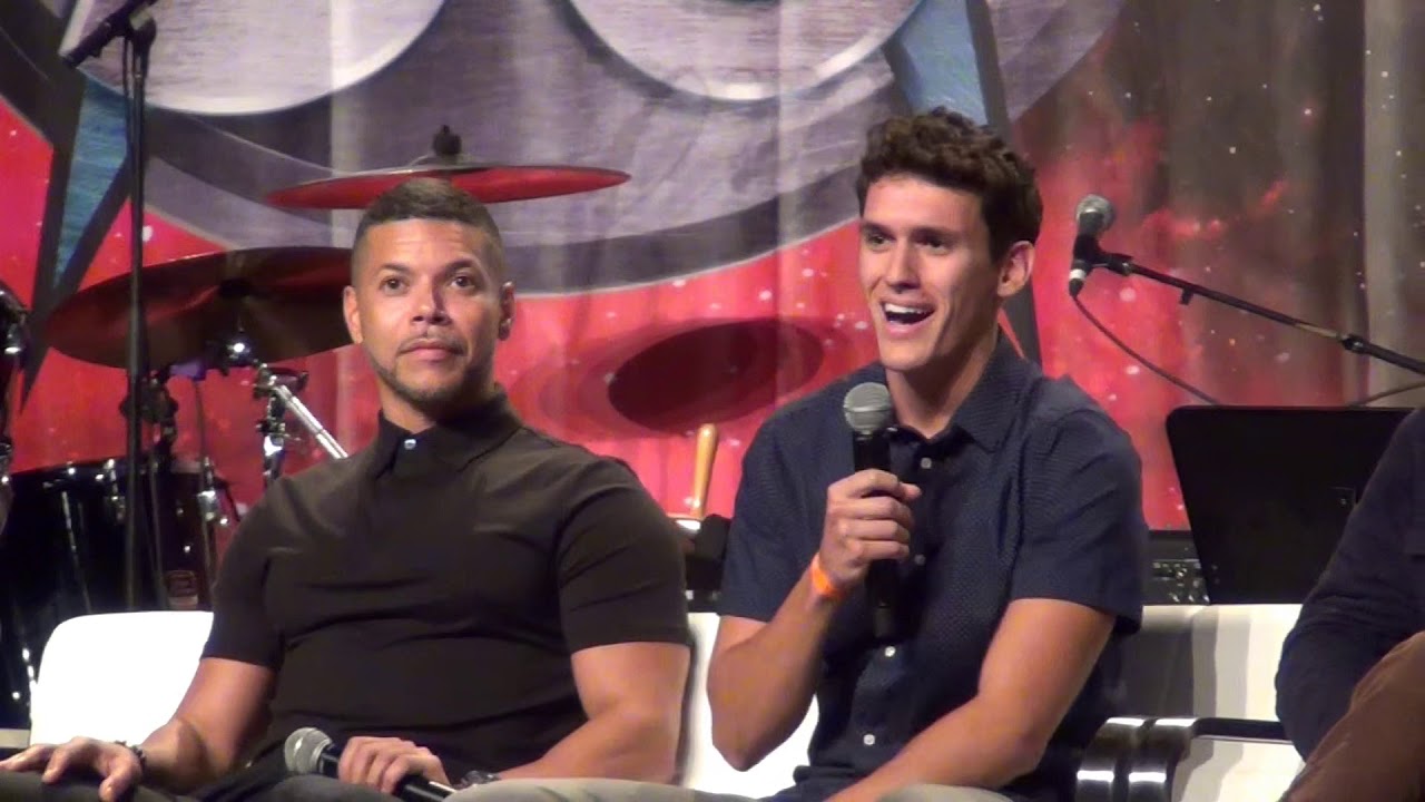 Sam Vartholomeos and Wilson Cruz appearing at their first Star Trek convention. Las Vegas 8/2/2017