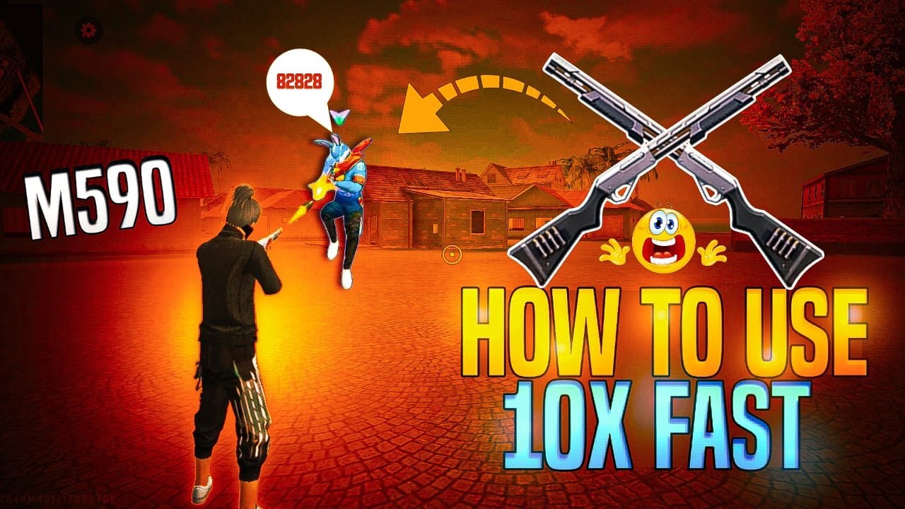 How To Use M590 shotgun 🤔 | M590 Fast Use In Free Fire 🤫
