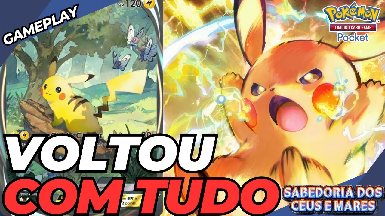 Pikachu ex tá de volta! Novo deck elétrico INSANO | Gameplay Pokémon TCG Pocket