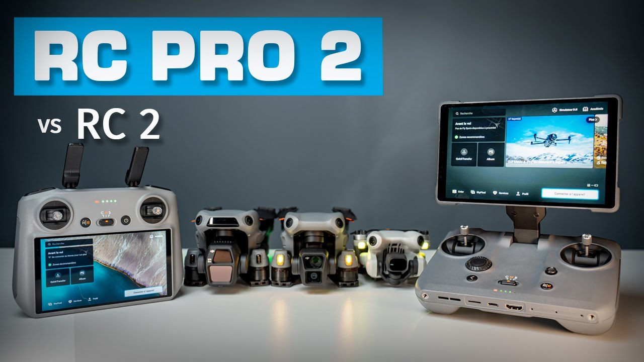 DJI RC PRO 2 vs DJI RC 2 : Utilisation avec les MINI 4 PRO/AIR3/AIR3S