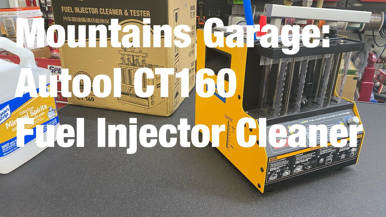 Mountains Garage: Autool CT160 Fuel Injector Cleaning Machine