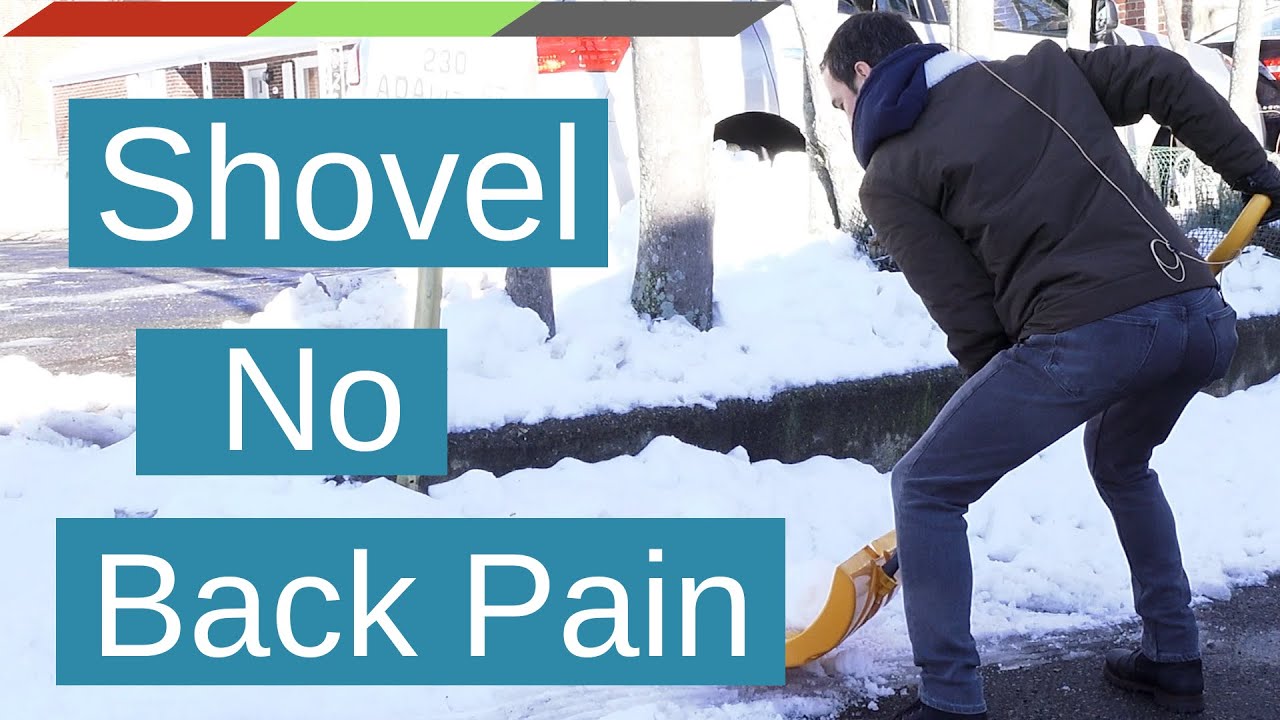 How To Shovel Snow Without Back Pain