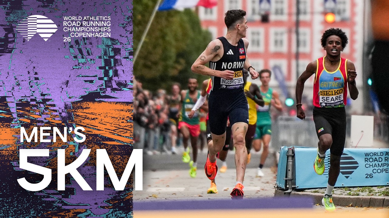 Men's 5k Full Highlight | World Road Running Championships Copenhagen 26