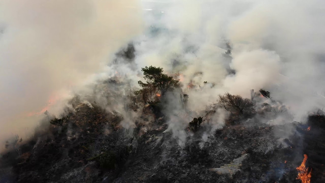 Drone Footage Shows Controlled Wildfire in Norway