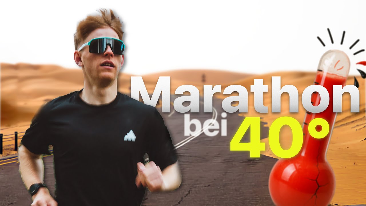 Ich laufe meinen ERSTEN MARATHON bei 40°??? 🥵🏆💪🏼