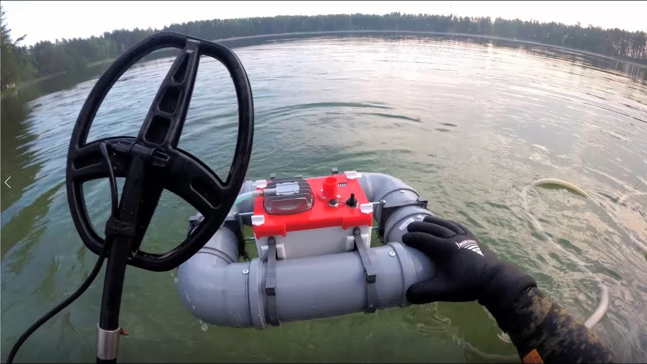 ОЗЕРО МЕЧТА/Поиск золота с системой хука/Underwater metaldetecting / Hookah system