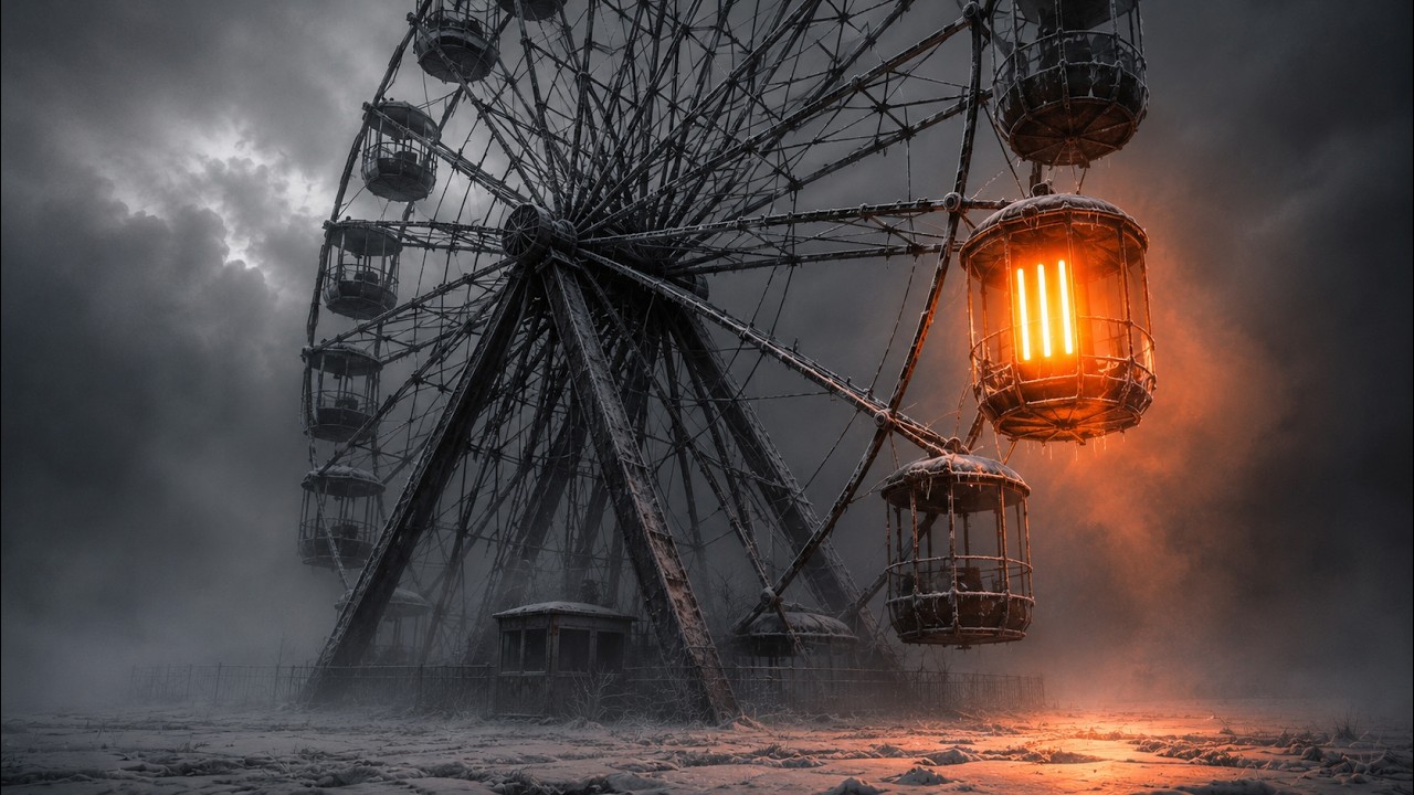 FERRIS | Dark Ambient at an Abandoned Ferris Wheel for Sleep, Study & Relaxation