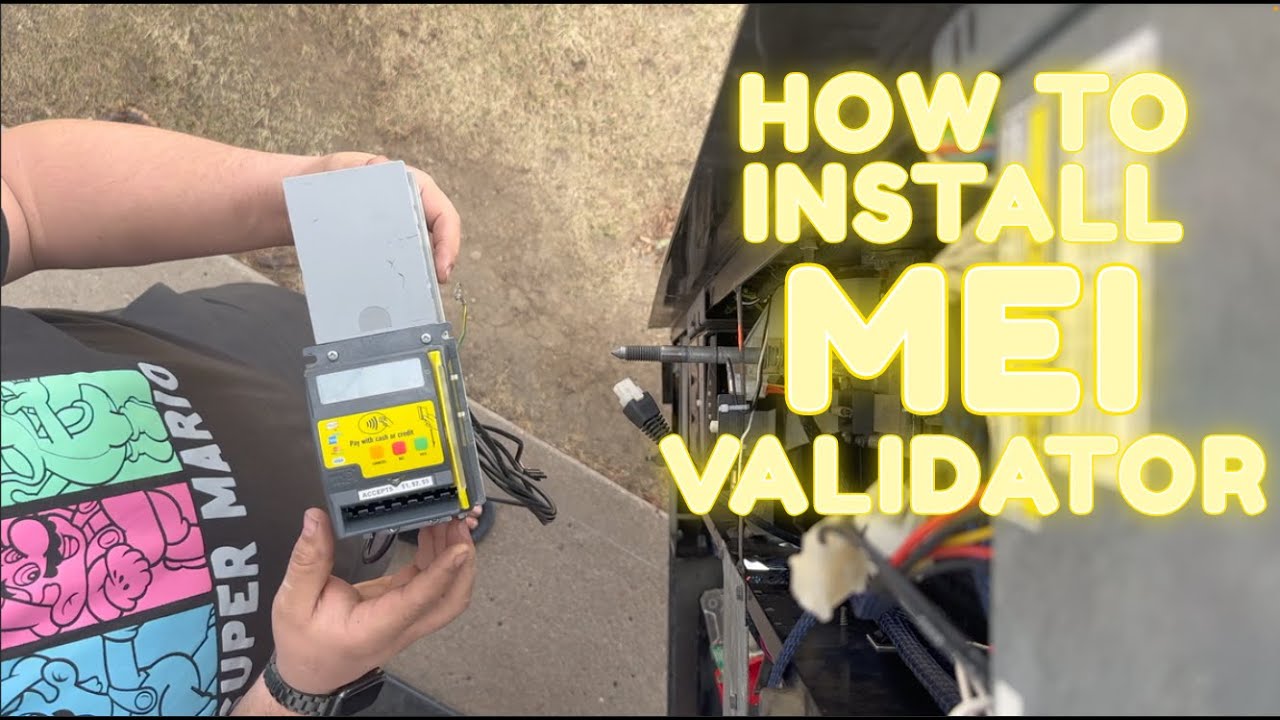 how to install an MEI Bill validator #diyrepair #vendingmachine #mei