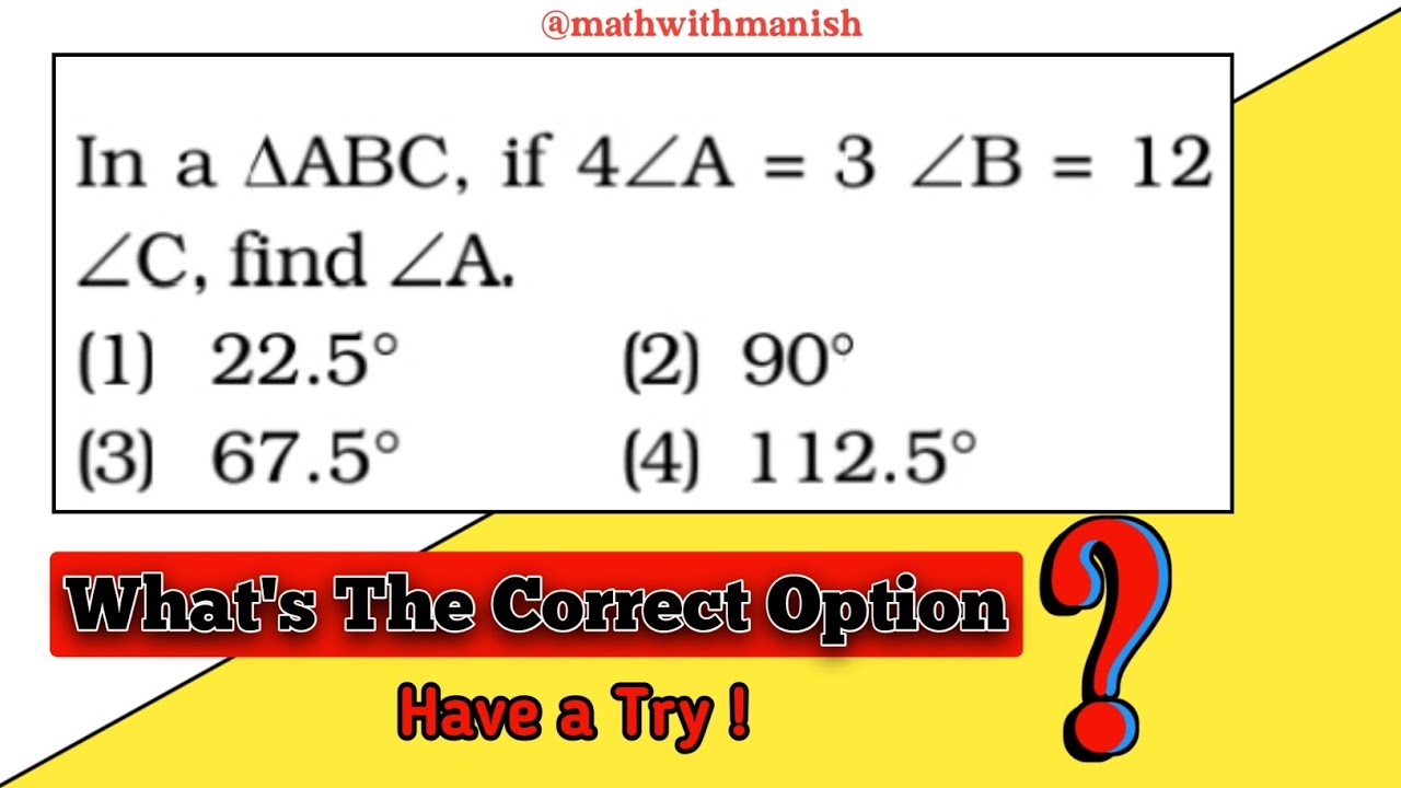 Triangles 📐 | Important Question Solution 🎯 | Math With Manish  #maths #triangle