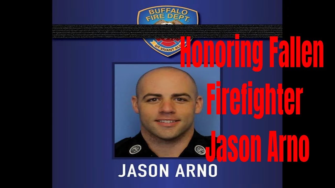 Buffalo Mourns Fallen firefighter Jason Arno: City Buildings Illuminated in Red Tribute