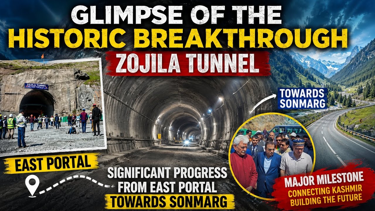 Glimpse of Zojila Tunnel, remarkable progress in mountain infrastructure