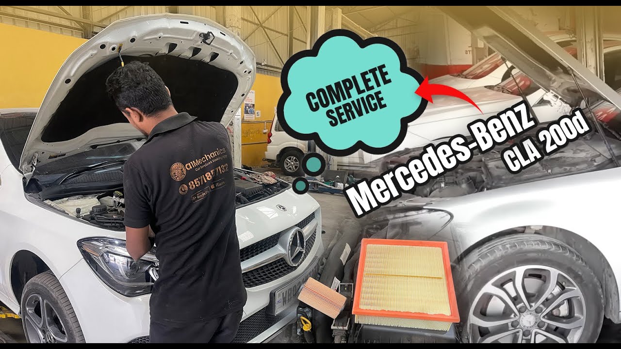 MERCEDES BENZ CLA 200D COMPLETE SERVICE.