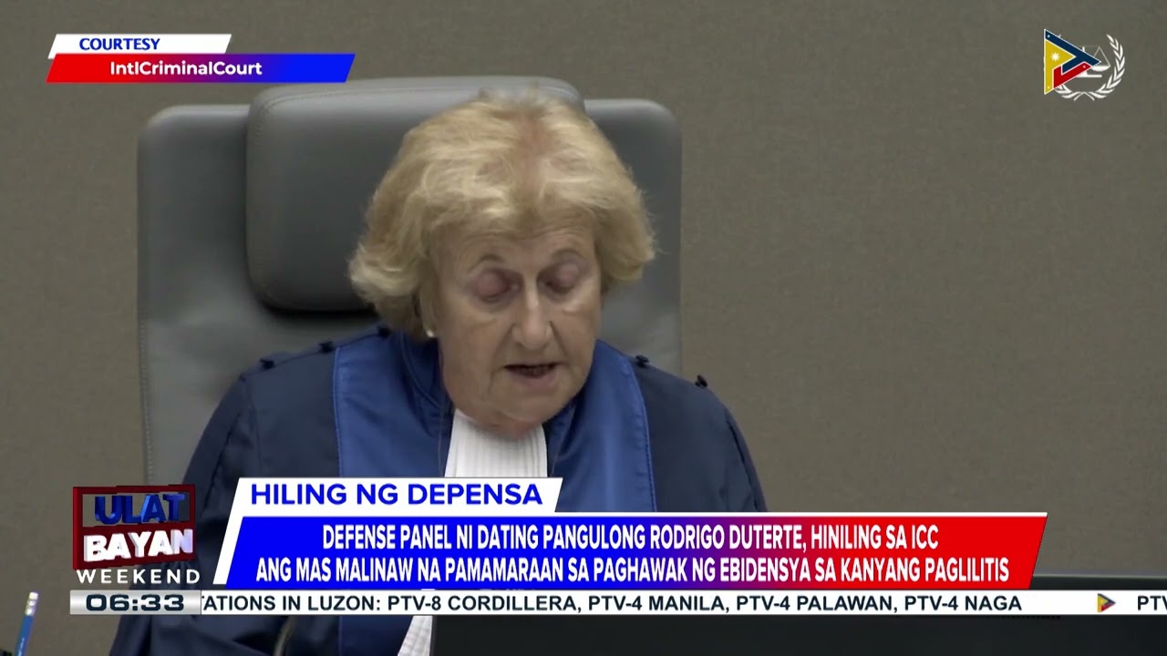 #UlatBayanWeekend | Defense panel ni dating Pangulong Rodrigo Duterte, hiniling sa ICC...