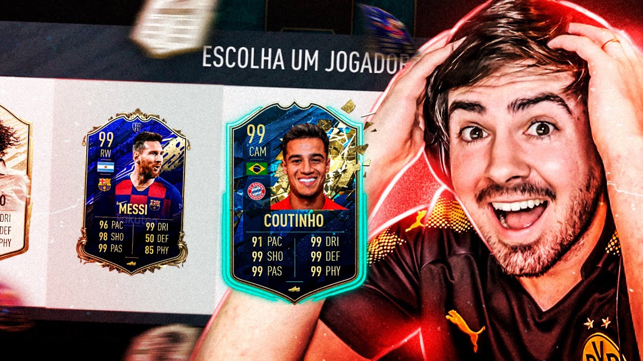 HISTORICO! EA LIBEROU CARTINHAS IMPOSSÍVEIS! E CONSEGUI O COUTINHO TOTS! FUT DRAFT DOS MAIORES OVERS