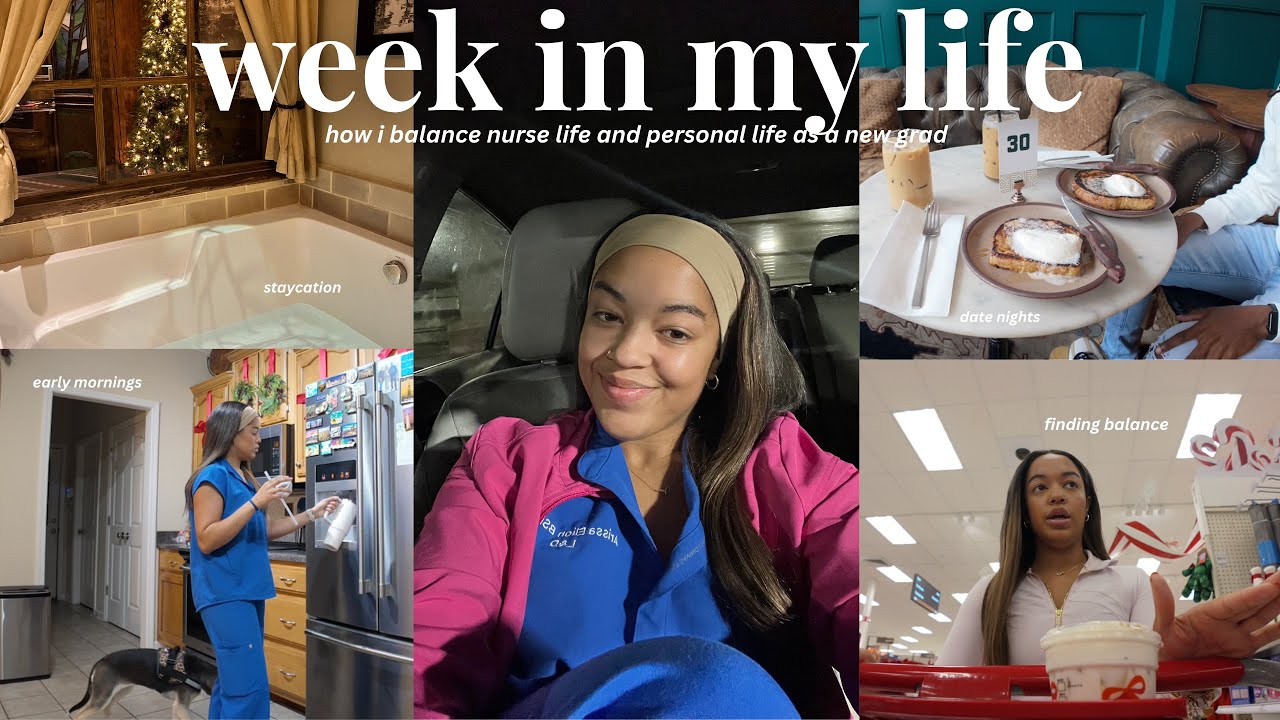 A Cozy Week in My Life as a Nurse 🩺 Early Mornings, Long Shift, Recharging Days & Nurse Life Balance