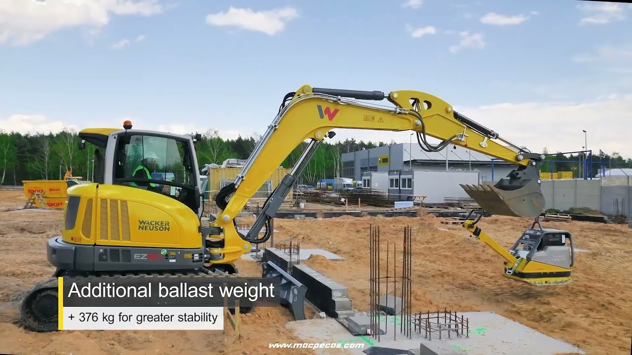 Wacker Neuson EZ80 - Design compacto com um desempenho poderoso! 👨‍🔧