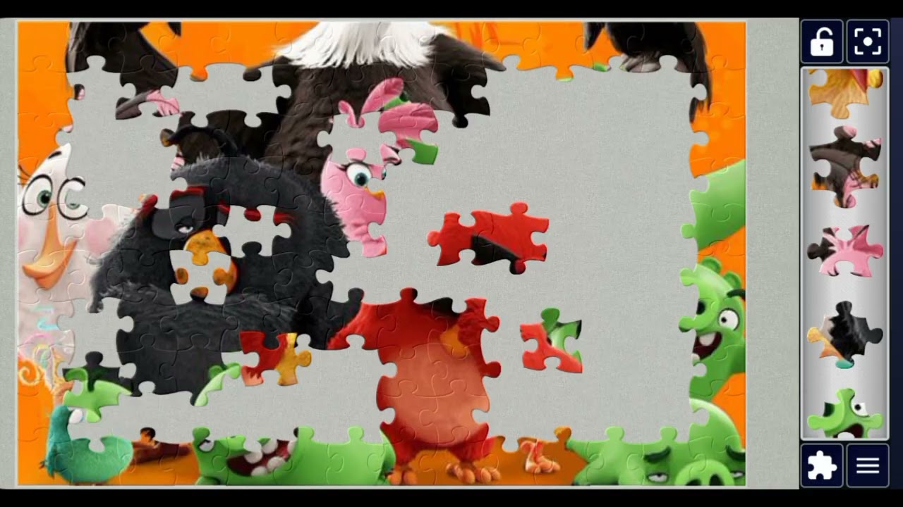 Angery birds 🐦🤩 mix up cartoon 💕🧩😍❤️🧩//Cartoon jigsaw puzzle 