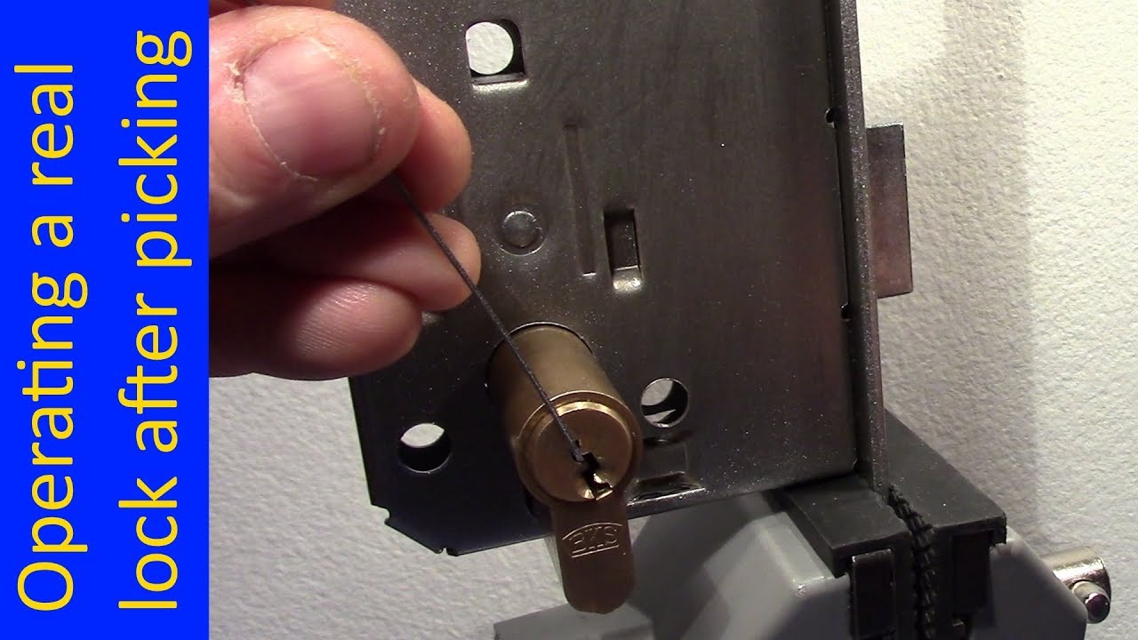 (picking 497) BKS picking and operating a real door lock - this can be tricky