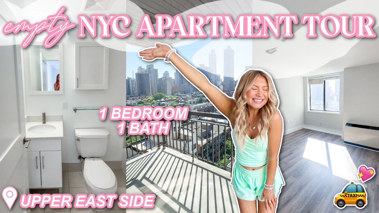New York City Empty Apartment Tour!🌆💖 | 1 Bedroom/1 Bath in the Upper East Side  | Lauren Norris