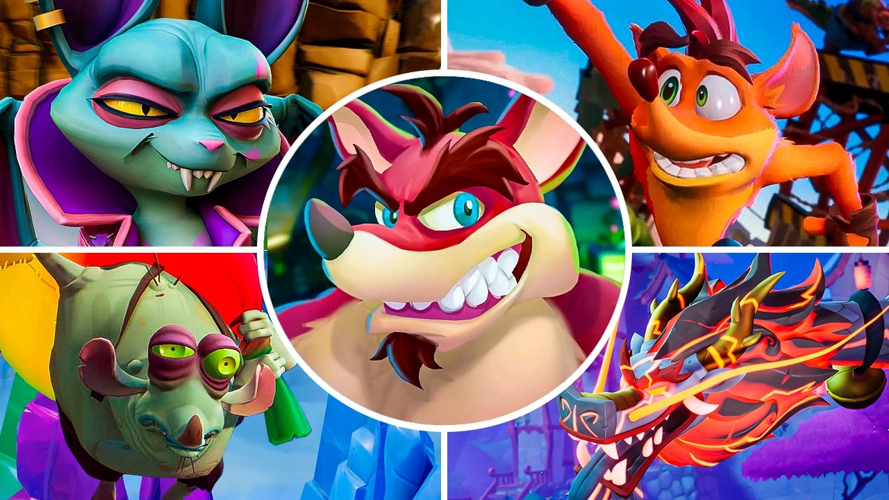 Crash Team Rumble (PS5) - All Bosses & Ending | 4K 60FPS