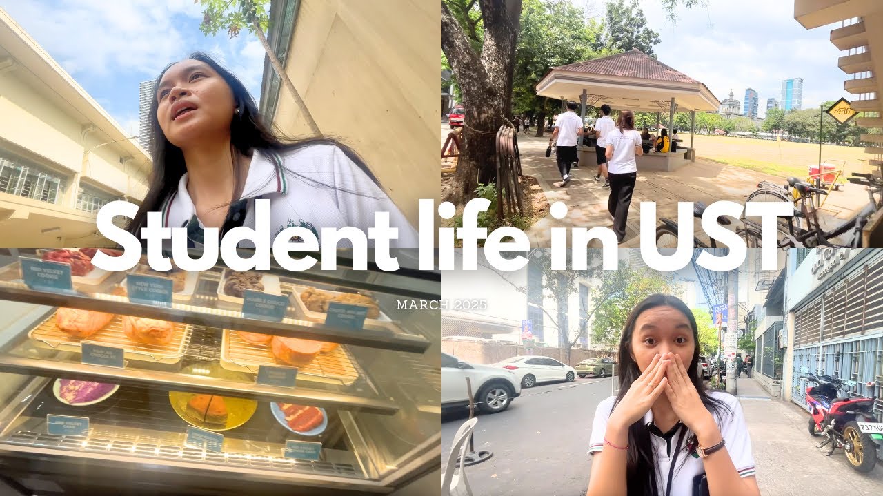 Student Life in UST✨🐯💛 || food trip sa pnoval!!🥟🍨🍡