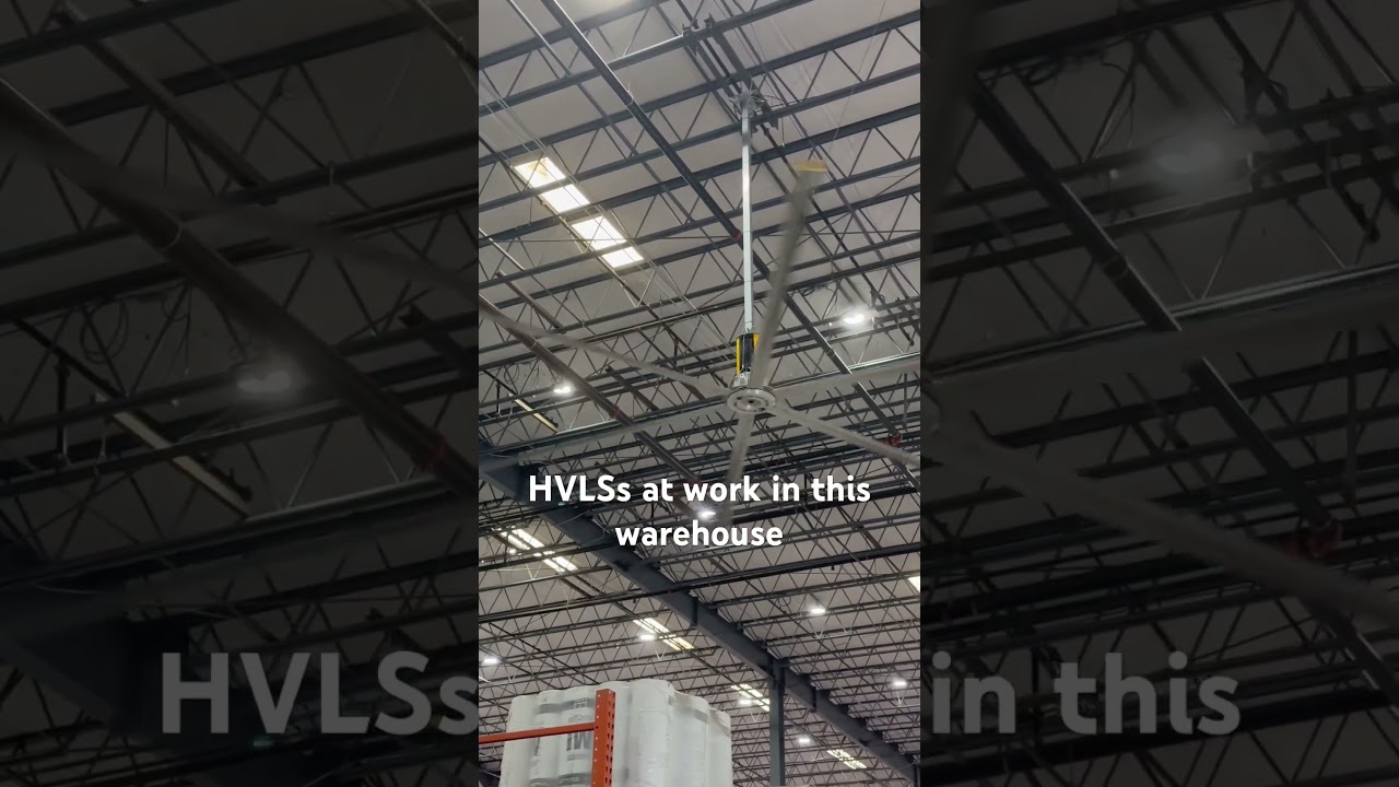 HVLS Fans for Warehouses #HVAC #HVACLife #FanMan #Ventilation