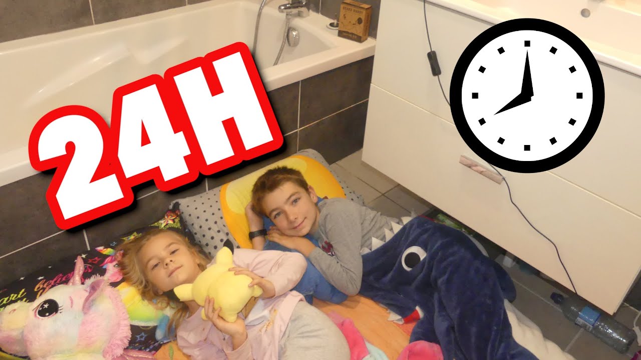 24H SANS ÉCRANS DANS LA SALLE DE BAIN !!! Avec Lavantgardiste !!! - #kidstudiotest