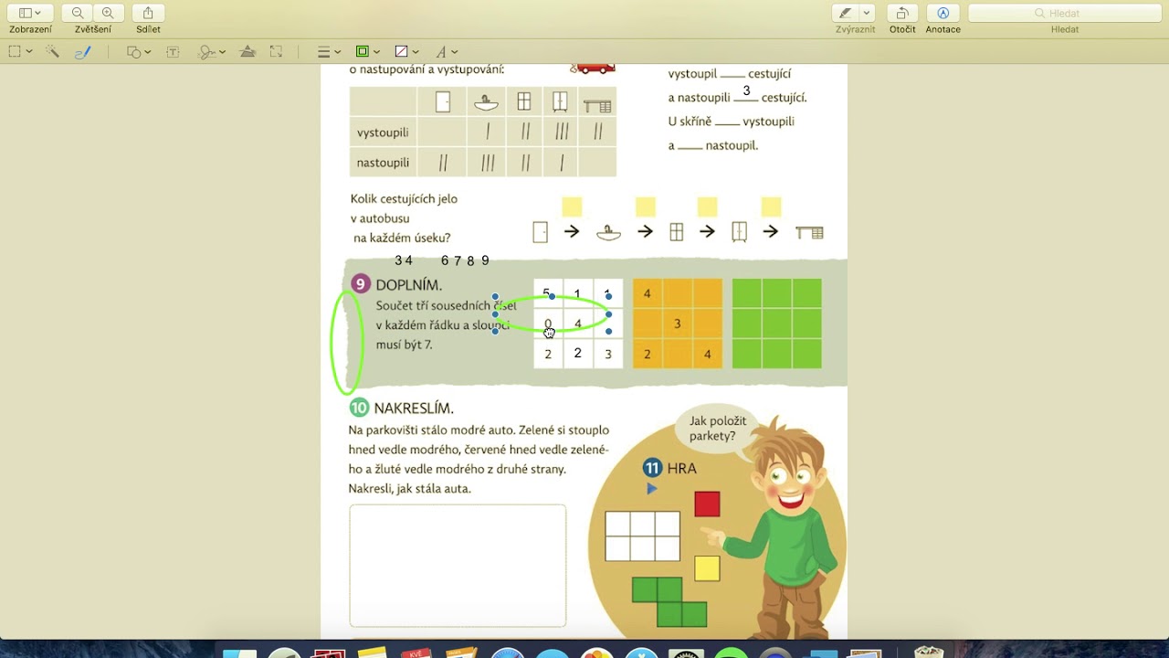 Hejného matematika 1. třída, str. 51 MAGICKÉ ČTVERCE