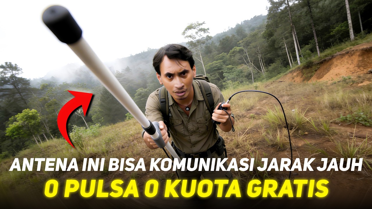 Sinyal Full Tanpa Kuota, Gratis !!! Cukup Pakai Pipa Paralon !!  Modal Nol Rupiah, Antena Flowerpot