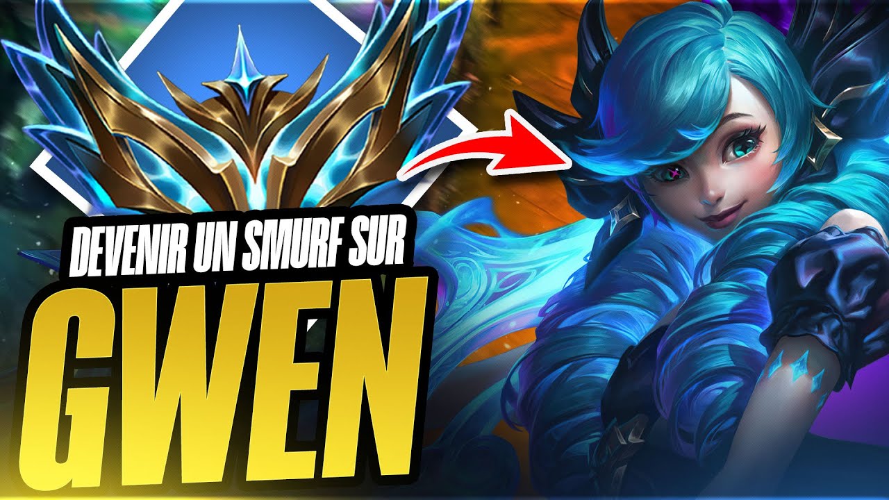 UN CHALLENGER NOUS APPREND A SMURF AVEC GWEN ! LE MEILLEUR TOP DE LEAGUE OF LEGENDS !