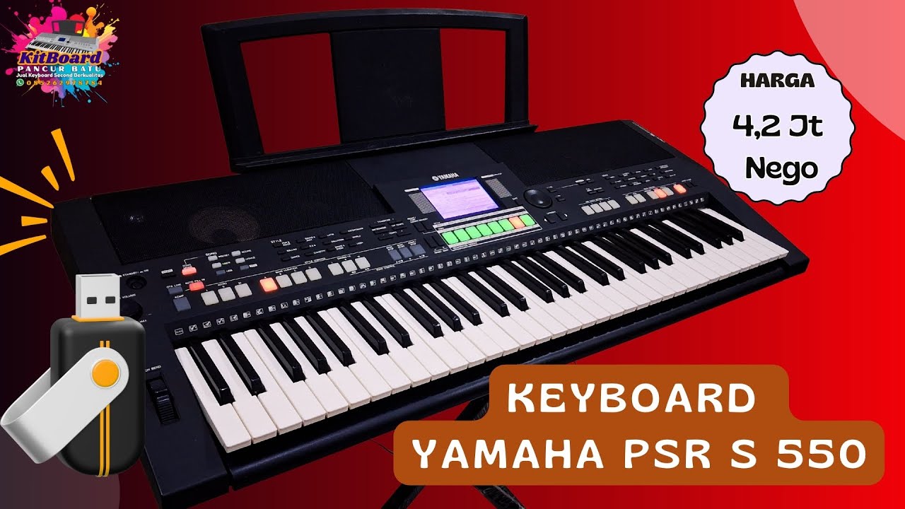 Keyboard Yamaha PSR S 550 | Flashdisk | Patam Karo | Tor Tor Toba | Dangdut | WA 085262978784