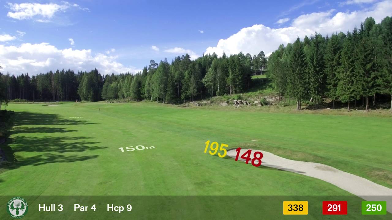 Flyover - Kjekstad Golfklubb - Hull 3
