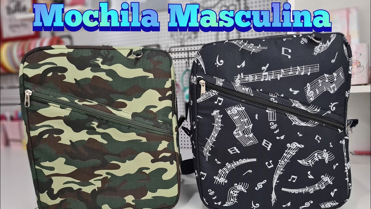 Aula dia dos Pais/ mochila transversal masculina e porta cartões
