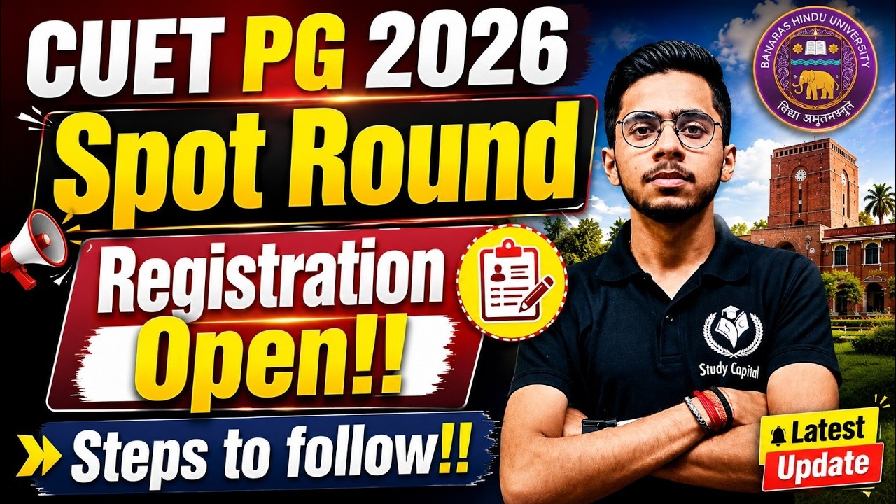 CUET PG 2026 BHU SPOT ROUND REGISTRATION PROCESS | Complete Guidance | Vipul Sir