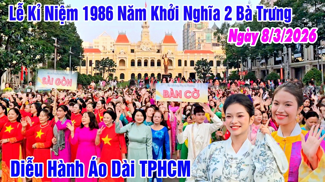 Lễ Hội Áo Dài Lớn Nhất Sài Gòn - Hơn 3000 Phụ Nữ Diễu Hành Trên Phố Nguyễn Huệ