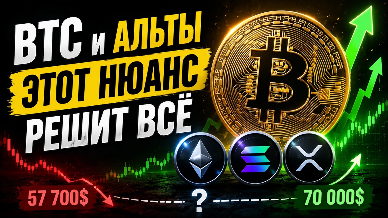 🚨BTC И АЛЬТЫ - ЭТОТ НЮАНС РЕШИТ ВСЁ