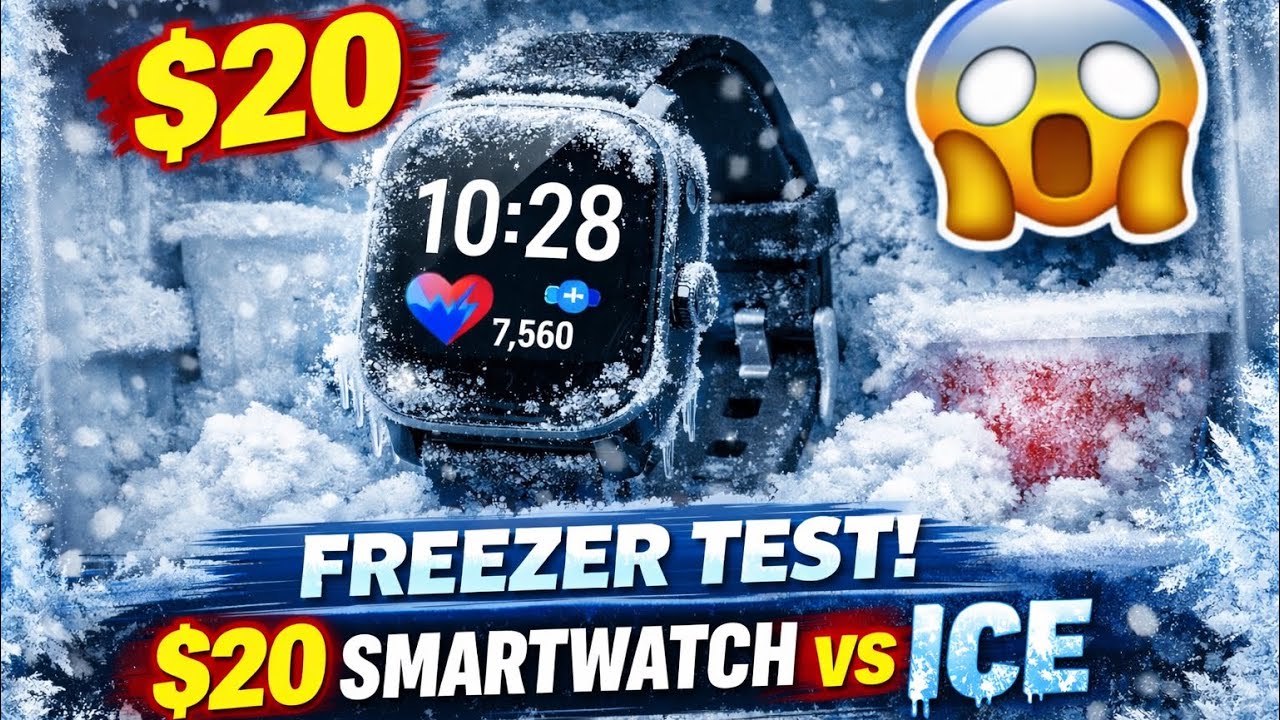 $20 Smartwatch vs Freezer 🧊❄️ — Who Wins?! ⌚🔥