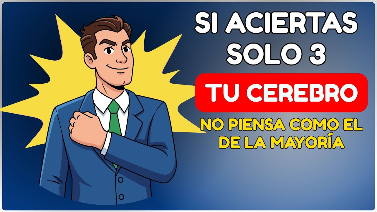Si aciertas solo 3, tu cerebro no piensa como el de la mayoría 🧠 #quizmental